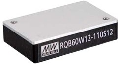 RQB60W12-110S48, 60W,I/P:14-160VDC; O/P:48V@1.25A