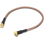 Coaxial cable, MMCX plug (angled) to MMCX plug (angled), 50 Ω, RG-178/U ...