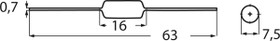 XHBCC-221K-01, RF Inductors - Leaded Leaded Inductor - Fixed Choke Coil