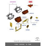 1699382, Держатель для навигационной системы/телефона| \FORD Kuga 2008-2012