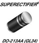 GL34B-E3/98, Diode Switching 100V 0.5A 2-Pin DO-213AA T/R