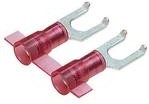 PNF18-8FF-3K, Fork Terminal 18-22AWG Copper Red 22.1mm Tin T/R