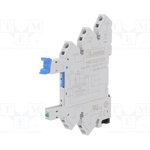 HR1XS230S, HR SERIES 230V ac DIN Rail Relay Socket, for use with HR SERIES