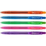 Ручка шариков. автоматическая Silwerhof TROPIC (026177-02) d=0.7мм син. черн. одноразовая ручка линия 0.5мм ассорти