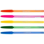 Ручка шариков. Silwerhof Солнечная коллекция Jelly d=0.7мм син. черн. сменный стержень линия 0.5мм ассорти