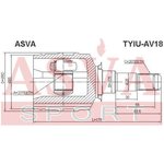 TYIUAV18, К-кт ШРУСа внутренний TOYOTA AVENSIS 250