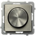Ospel Sonata Медь (Новое серебро) Светорегулятор поворотно-нажимной для нагрузки ...