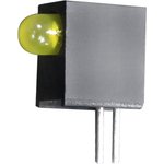 L-710A8EW/1YD, Yellow Right Angle PCB LED Indicator, Through Hole 2.5 V