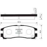 Колодки тормозные задние SANGSIN BRAKE SP1046R