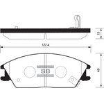 SP1047, Колодки тормозные Hyundai Accent (ТагАЗ), Getz 02- передние SANGSIN BRAKE