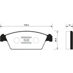 SP1050, SP1050SNS_=459 00 !колодки дисковые п.\ Daewoo Tico 0.8 95-00