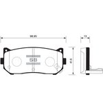 Колодки тормозные задние SANGSIN BRAKE SP1079R