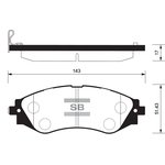 SP1102, SP1102SNS_[96253367] !колодки дисковые п.\ Daewoo Leganza 2.0i 97-99