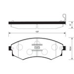 SP1111, SP1111SNS_=318 92 !колодки диск.пер.\ Hyundai Sonata 99-00