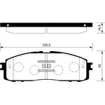 Колодки задние TOYOTA Avensis I/Carina E/Corolla E10/E11 SANGSIN BRAKE SP1123