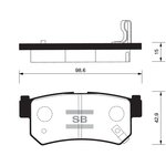 SP1151, SP1151SNS_=746 62 !колодки дисковые з.\ Daewoo Rexton ...