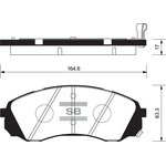 SP1238, Колодки тормозные Hyundai H1,GRAND STAREX (2.4, 2.5 ...