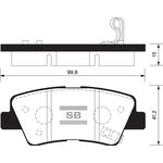 SP1239, Колодки тормозные HYUNDAI SONATA USA 10-/ TUCSON 08-/ OPIRUS 06-/ SOUL ...