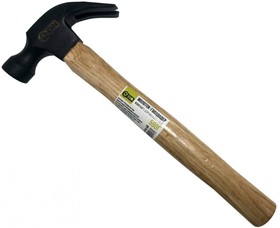Кованый молоток-гвоздодер с деревянной ручкой 560г 06-10-560