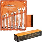 AT-7-12, Набор ключей комбинированных (7 шт. 8-19 мм) трещёточных, сумка