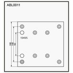 ABL0011HD, Накладки тормозные,комплект STD / ...