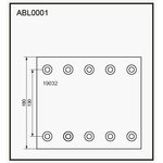 ABL0001HD, Тормозные накладки