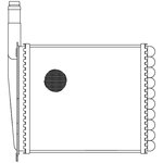 LRh 0117, Радиатор отопителя для а/м Лада 1117-19 Калина (алюм., COMFORT, паяный)