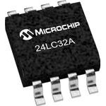 24LC32A/SN, 32kbit Serial EEPROM Memory, 900ns 8-Pin SOIC Serial-I2C