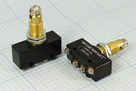 Микропереключатель 660В/10А, кнопка с роликом , 12536 ПКонц 50x18 x20\660\10\OFF-(ON) \\\МП1105УХЛ3исп1\