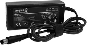 Фото 1/2 Блок питания (сетевой адаптер) Amperin AI-DL65B для ноутбуков Dell 19.5V 3.34A 65W восьмигранник черный, с сетевым кабелем