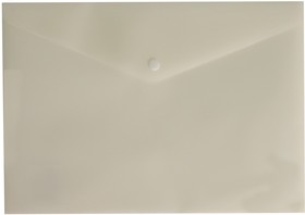 Фото 1/2 Конверт на кнопке Бюрократ DeLuxe DL801MILK/1 A4 пластик 0.18мм молочный