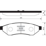 Колодки тормозные задние SANGSIN BRAKE SP1252