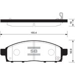 Колодки тормозные передние SANGSIN BRAKE SP1361