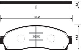 Фото 1/3 SP1369, SP1369_колодки дисковые передние!\ Ford Explorer 4.0/4.8 00