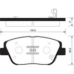 SP1398, SP1398SNS_колодки дисковые! передние\ Hyundai Sonata V2.0CRDi 09