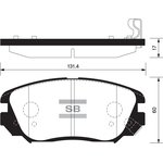 SP1402, SP1402_колодки дисковые передние!\ Opel Insignia 1.6-2.0CDTi 08