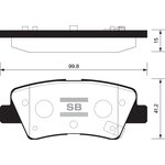 Колодки тормозные задние SANGSIN BRAKE SP1407