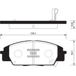 SP1434, SP1434SNS_=GDB3250=735 02=FDB1444 !колодки дисковые п.\Honda Civic ...