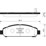 SP1454, SP1454SNS_[044650T010] !колодки дисковые п.\ Toyota Venza 09-11