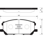 SP1456, Колодки тормозные LEXUS RX 300 5/03- пер SANGSIN BRAKE