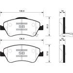 SP1500, SP1500SNS_=GDB3481 [0446502200] !колодки дисковые п.\ Toyota Auris ...