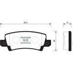 SP1503, SP1503SNS_= GDB3289!колодки дисковые з.\Toyota Corolla 1.4i/1.6/2.0D 01 ...