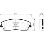 SP1507, SP1507SNS_=GDB4140 [05142555AA] !колодки дисковые п.\ Chrysler 300C ...