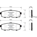 Колодки тормозные SANGSIN BRAKE SP1520 Mazda MPV 02- задн