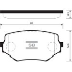 Колодки тормозные SANGSIN BRAKE SP1535 SUZUKI G VITARA