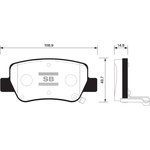 Колодки тормозные SANGSIN BRAKE SP1578 AVENSIS 2009 -зад