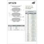 SP1678, SP1678_колодки дисковые передние!\ A3, VW Golf VII 1.2TSI-1.8TFSI/2.0TDI 12