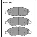 ADB31668, Колодки тормозные дисковые | перед |