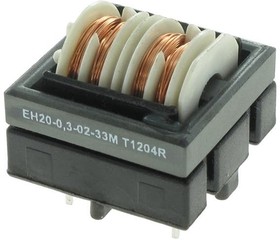 EH20-0.3-02-33M, Common Mode Chokes / Filters 33mH, 0.3A SUPPRESSION CHOKE