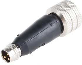 Фото 1/2 1200170004, 3 Pole M8 Plug to 5 Pole M12 Socket Adapter